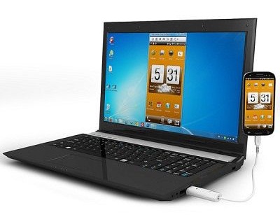 Android OS用 スマートフォン-PC ミラーリングケーブル