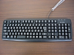 目にやさしいキーボードROUSB20-BKの写真