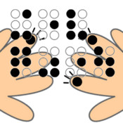 ゆびてんじのロゴ