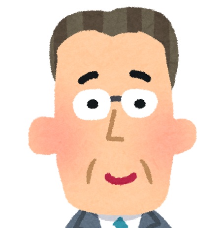 眼鏡をかけ優しそうな男性のITサポーターのイラスト