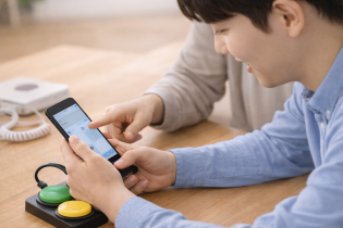 スマホを操作する画像
